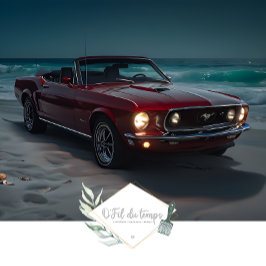 Muscle Car Beach voorzijde decoupage Tissuepapier