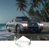 Muscle Car Beach voorzijde decoupage Tissuepapier