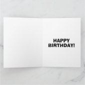 MUSCLE CAR BIRTHDAY GREETING CARD KAART (Binnen)