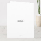 MUSCLE CAR BIRTHDAY GREETING CARD KAART (Achterkant)