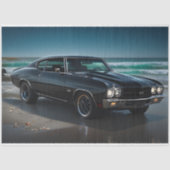 Muscle Car - Chevelle- Strand voorzijde decoupage Tissuepapier (Voorkant)