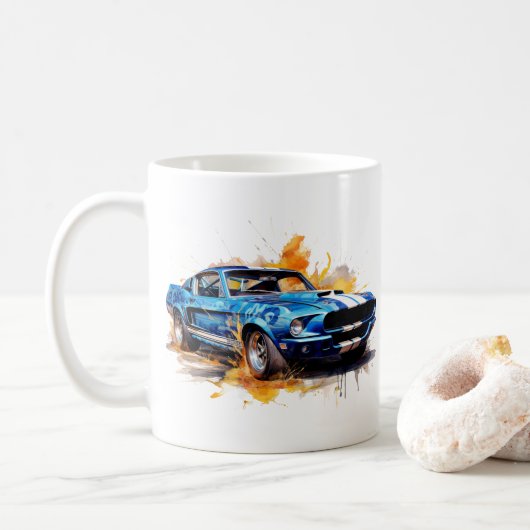 Muscle Car Coffee Mug Koffiemok (Met donut)