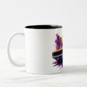 Muscle Car Graffiti Mug Tweekleurige Koffiemok (Links)