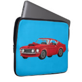 Muscle car laptop sleeve (Voorkant Rechts)