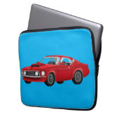 Muscle car laptop sleeve (Voorkant Links)