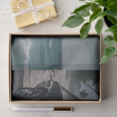 Muscle Car - Mustang- Strand voorzijde decoupage Tissuepapier (Geschenk)