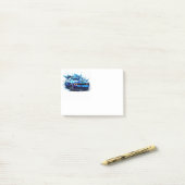 Muscle Car Post-it® Notes (Op bureau)