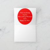 Muscle Car Santa Feestdagen Kaart (Binnen)