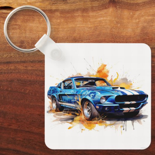Muscle Car Sleutelhanger (Voorkant)