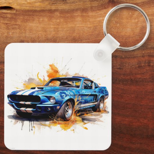 Muscle Car Sleutelhanger (Achterkant)