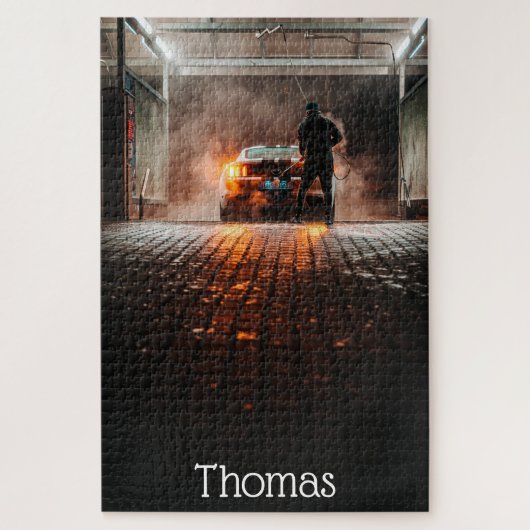 Muscle Car Street Machines Racing Personaliseert Legpuzzel (Verticaal)