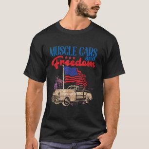 Muscle Cars Freedom Amerikaanse autoliefhebber 4 j T-shirt