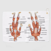 Muscle Diagram medgifts101 Golfhanddoek (Horizontaal)