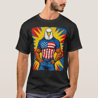 Muscle Eagle Pop Art T-shirt