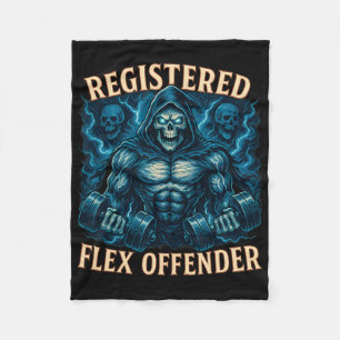 Muscle Grim Reaper Geregistreerde Flex Offender Gr Fleece Deken