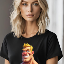 Muscle Man leuk nieuwigheidscadeau voor haar T-shirt