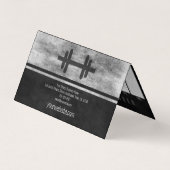 Muscle Man Personal Trainer Dagelijks trainingssch Visitekaartje (Achterkant)