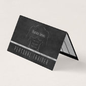 Muscle Man Personal Trainer Dagelijks trainingssch Visitekaartje (Voorkant)