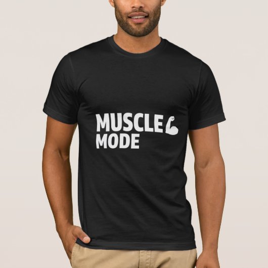 MUSCLE MODE T-SHIRT (Voorkant)