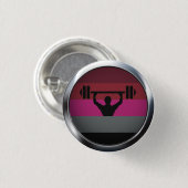 MUSCLE PRIDE MEDAILLON RONDE BUTTON 3,2 CM (Voorkant /achterkant)