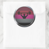 MUSCLE PRIDE MEDAILLON RONDE STICKER (Tas)