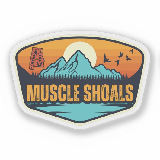 Muscle Shoals, Alabama Sticker (Voorkant)