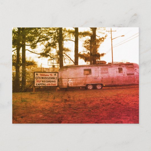 Muscle Shoals Post Kaart - retro look (Voorkant)
