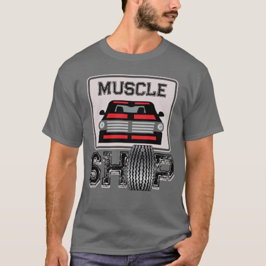 Muscle Shop Auto Cultuur T-shirt (Voorkant)