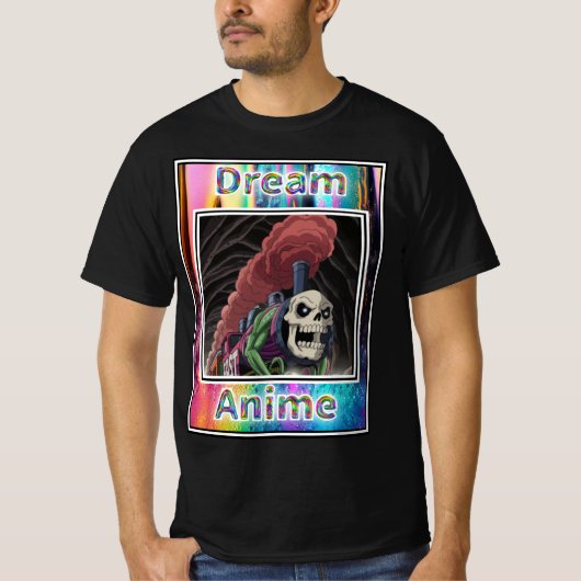 Muscle Train Dream Anime T-shirt (Voorkant)