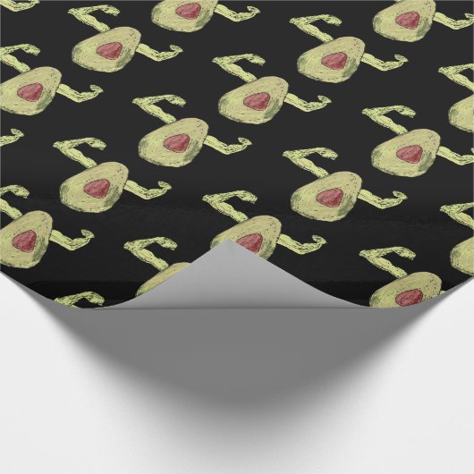Muscled Avocado Cadeaupapier (Hoek)