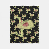 Muscled Avocado Fleece Deken (Voorkant)