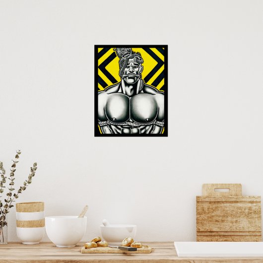 Muscleman's Strange Predicament Poster (Keuken)