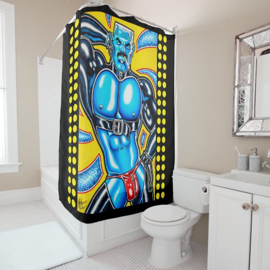 Musclemen van Mars™ Douchegordijn (In situ)