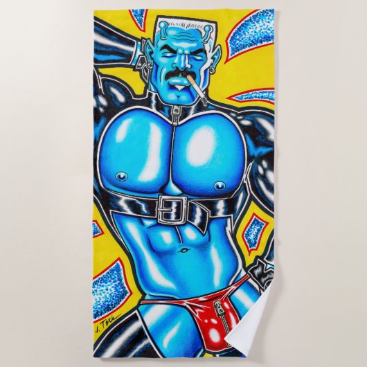 Musclemen van Mars Strandlaken (Voorkant)