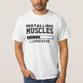 Muscles Funny Geek T-shirt (Voorkant)