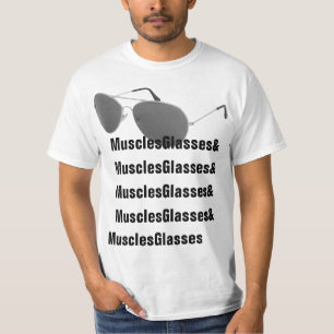 Muscles Glasses is een Canadese Hero - Eat Bacon T-shirt