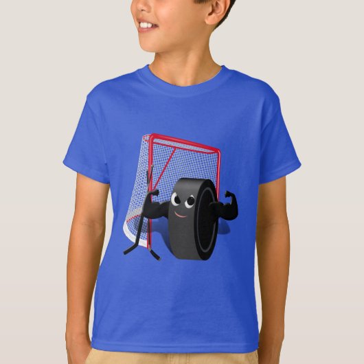 Muscles on Hockey Puck T-shirt (Voorkant)