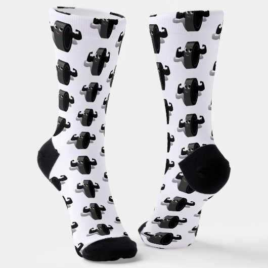 Muscles on Ice Hockey Puck Sokken (Gebogen)