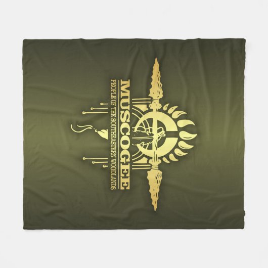 Muscogee 2o fleece deken (Voorkant (Horizontaal))