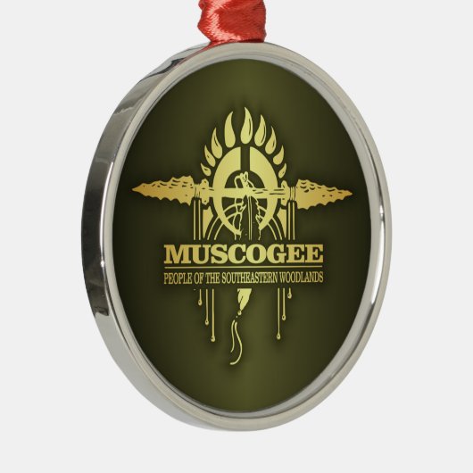 Muscogee 2o metalen ornament (Rechts)