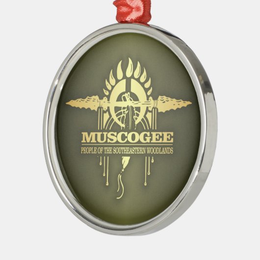Muscogee 2o metalen ornament (Links)