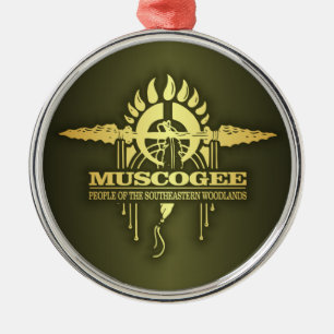 Muscogee 2o metalen ornament