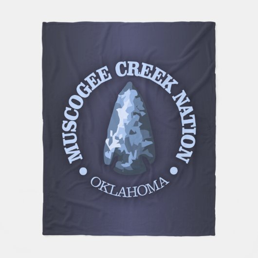 Muscogee Creek Nation (pijlpunt) Fleece Deken (Voorkant)