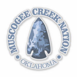 Muscogee Creek Nation (pijlpunt) Sticker
