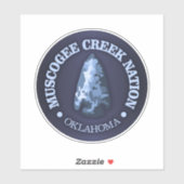 Muscogee Creek Nation (pijlpunt) Sticker (Vel)