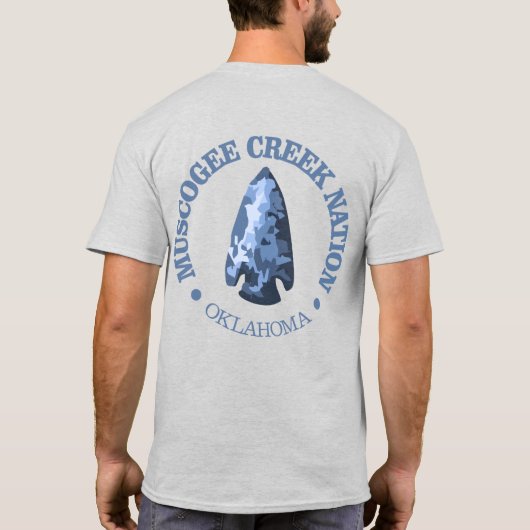 Muscogee Creek Nation (pijlpunt) T-shirt (Achterkant)