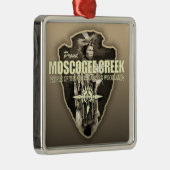 Muscogee Creek (pijlpunt) Metalen Ornament (Rechts)