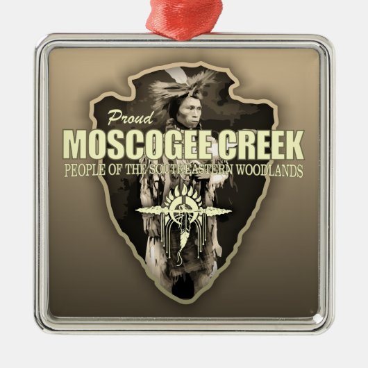 Muscogee Creek (pijlpunt) Metalen Ornament (Voorkant)