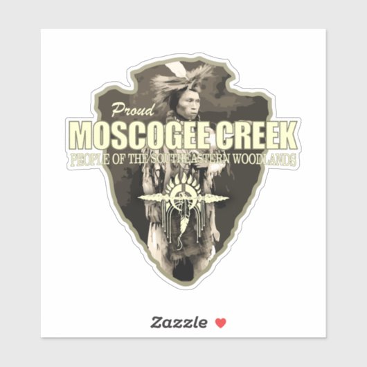 Muscogee Creek (pijlpunt) Sticker (Vel)