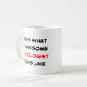 muscoloog, geweldige koffiemok (Voorkant links)